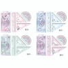 Ruler set, Unicorn cartoon student ruler set, 15cm straight ruler, set of set, protractor, 4-piece custom ruler Item Picture